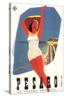 Travel Poster for Pesaro-null-Stretched Canvas
