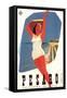 Travel Poster for Pesaro-null-Framed Stretched Canvas