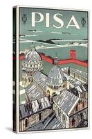 Travel Poster for Pisa-null-Stretched Canvas