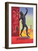 Travel Poster for Pompei-null-Framed Art Print