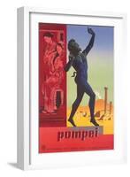 Travel Poster for Pompei-null-Framed Art Print