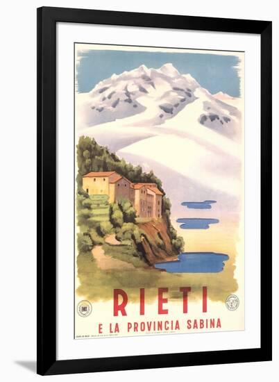 Travel Poster for Rieti-null-Framed Art Print