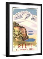 Travel Poster for Rieti-null-Framed Art Print