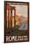 Travel Poster for Rome, Italy-null-Framed Art Print