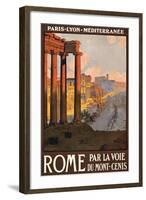 Travel Poster for Rome, Italy-null-Framed Art Print