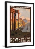 Travel Poster for Rome, Italy-null-Framed Art Print