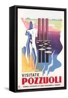 Travel Poster for Rome Pozzuoli-null-Framed Stretched Canvas