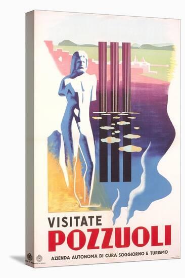 Travel Poster for Rome Pozzuoli-null-Stretched Canvas