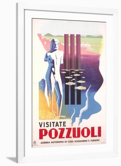 Travel Poster for Rome Pozzuoli-null-Framed Art Print