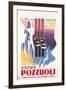 Travel Poster for Rome Pozzuoli-null-Framed Art Print