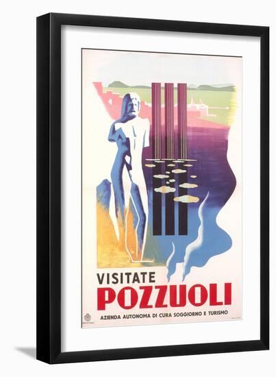 Travel Poster for Rome Pozzuoli-null-Framed Art Print