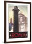 Travel Poster for Rome-null-Framed Art Print