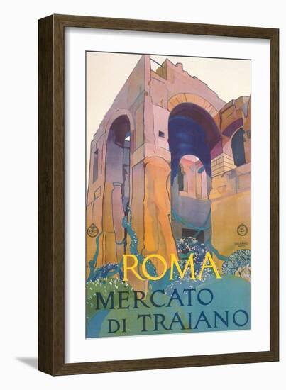 Travel Poster for Rome-null-Framed Art Print