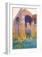 Travel Poster for Rome-null-Framed Art Print