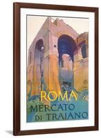 Travel Poster for Rome-null-Framed Art Print