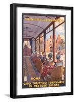 Travel Poster for Rome-null-Framed Art Print