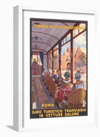 Travel Poster for Rome-null-Framed Art Print