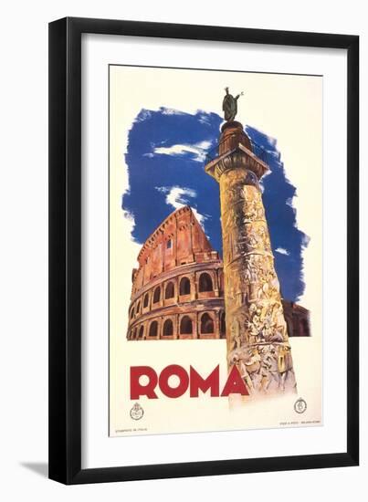 Travel Poster for Rome-null-Framed Art Print