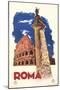 Travel Poster for Rome-null-Mounted Art Print