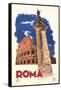 Travel Poster for Rome-null-Framed Stretched Canvas