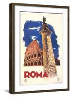 Travel Poster for Rome-null-Framed Art Print