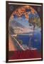 Travel Poster for Salerno-null-Framed Art Print