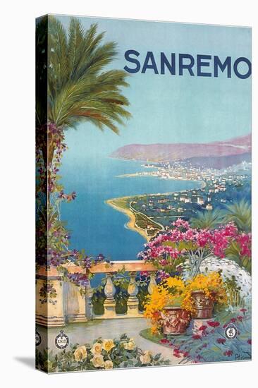 Travel Poster for San Remo-null-Stretched Canvas