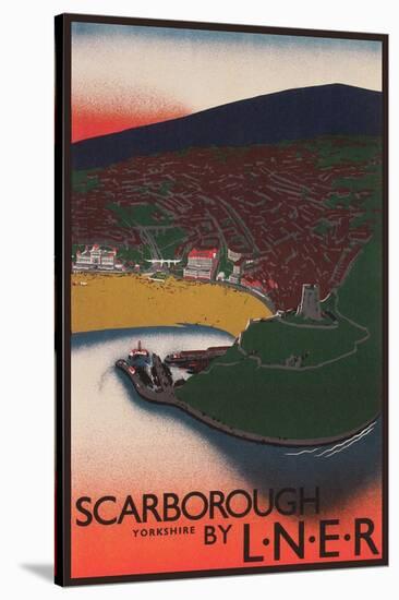 Travel Poster for Scarborough, Yorkshire-null-Stretched Canvas