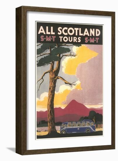Travel Poster for Scotland-null-Framed Art Print
