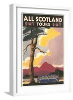 Travel Poster for Scotland-null-Framed Art Print