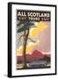 Travel Poster for Scotland-null-Framed Art Print