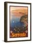 Travel Poster for Sorrento-null-Framed Art Print