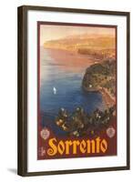 Travel Poster for Sorrento-null-Framed Art Print