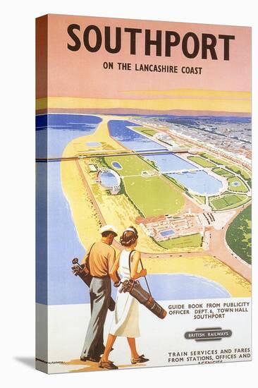 Travel Poster for Southport-null-Stretched Canvas