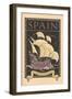 Travel Poster for Spain-null-Framed Art Print