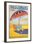 Travel Poster for Spiaggia di Cattolica,Italian Riviera, Unknown Artist, 20th c. Private collection-null-Framed Art Print