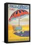 Travel Poster for Spiaggia di Cattolica,Italian Riviera, Unknown Artist, 20th c. Private collection-null-Framed Stretched Canvas