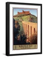 Travel Poster for Spoleto-null-Framed Art Print
