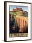 Travel Poster for Spoleto-null-Framed Art Print