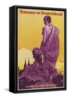Travel Poster for Summer in Germany-null-Framed Stretched Canvas