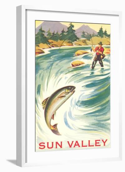 Travel Poster for Sun Valley-null-Framed Art Print