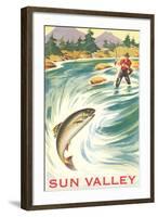 Travel Poster for Sun Valley-null-Framed Art Print