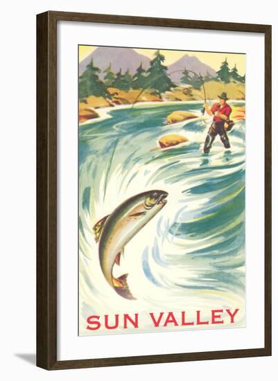 Travel Poster for Sun Valley-null-Framed Art Print