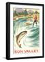 Travel Poster for Sun Valley-null-Framed Premium Giclee Print