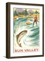 Travel Poster for Sun Valley-null-Framed Art Print