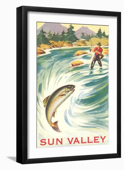 Travel Poster for Sun Valley-null-Framed Art Print