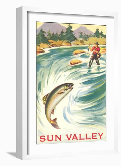 Travel Poster for Sun Valley-null-Framed Art Print