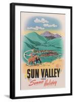 Travel Poster for Sun Valley-null-Framed Art Print