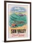 Travel Poster for Sun Valley-null-Framed Art Print