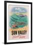 Travel Poster for Sun Valley-null-Framed Art Print